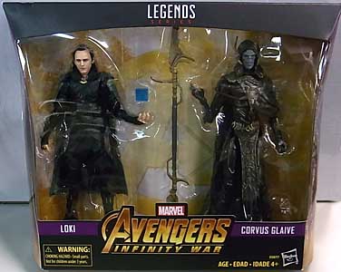 HASBRO MARVEL LEGENDS 2019 2PACK 映画版 AVENGERS: INFINITY WAR LOKI & CORVUS GLAIVE